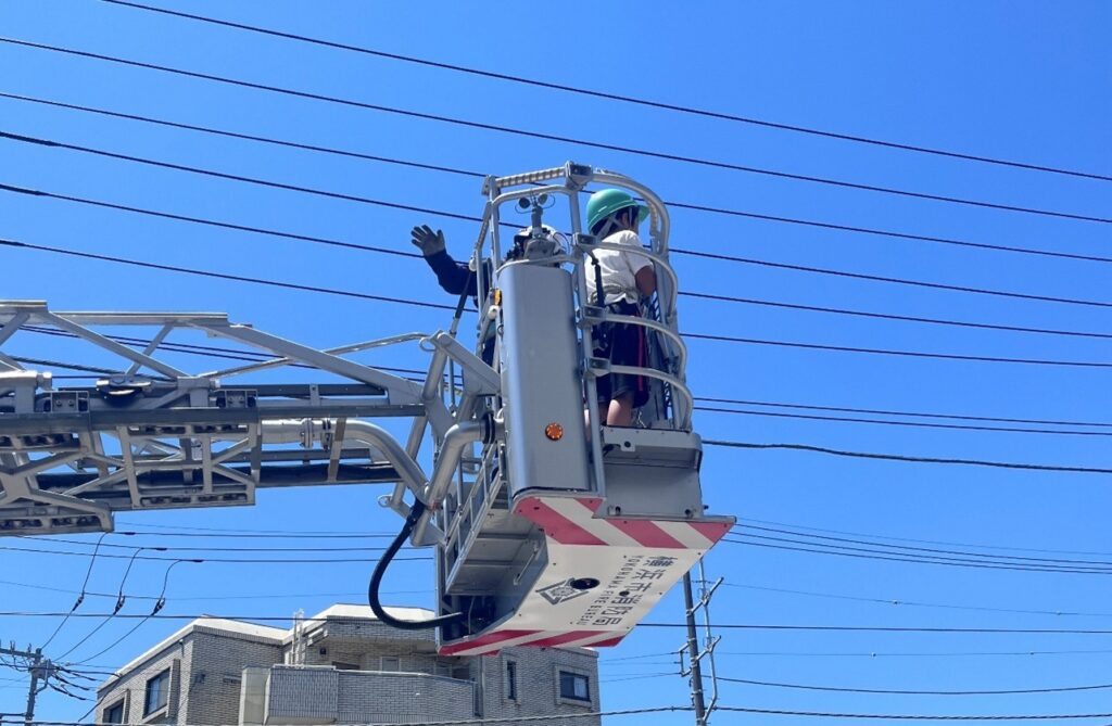消防はしご車