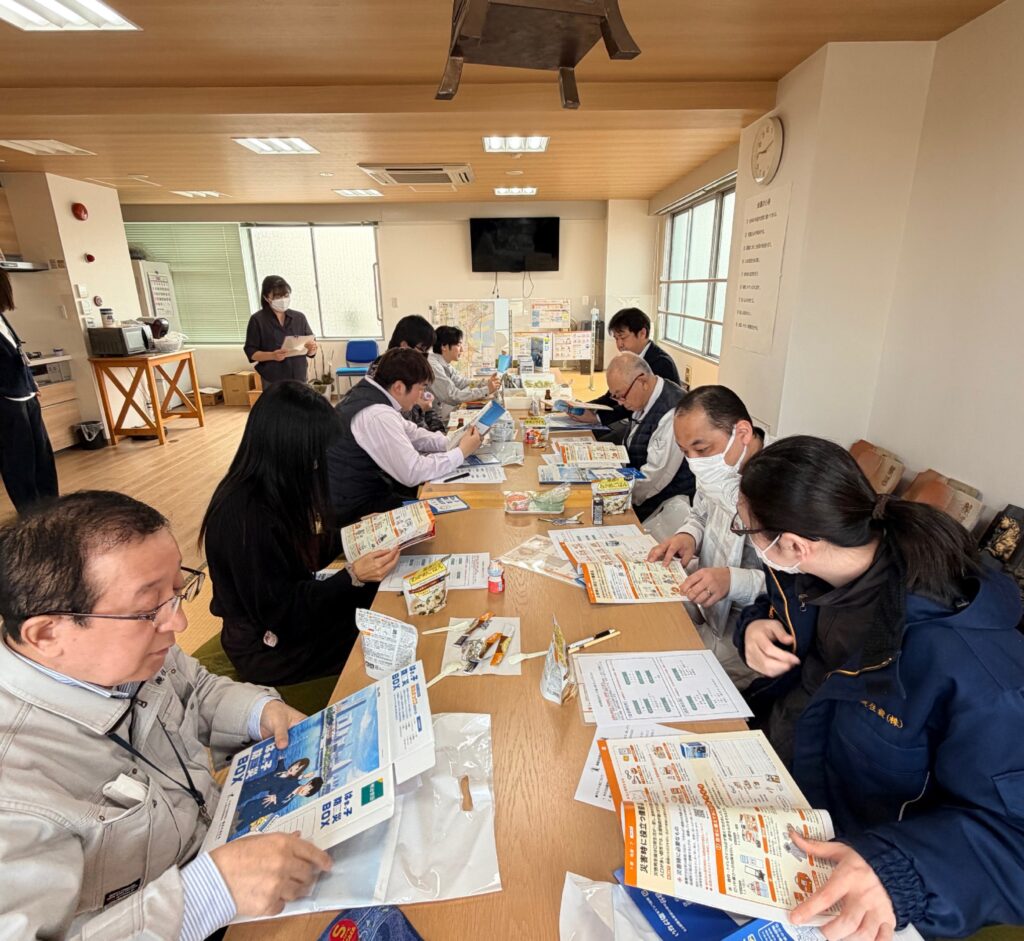 三親住設株式会社備蓄品試食会